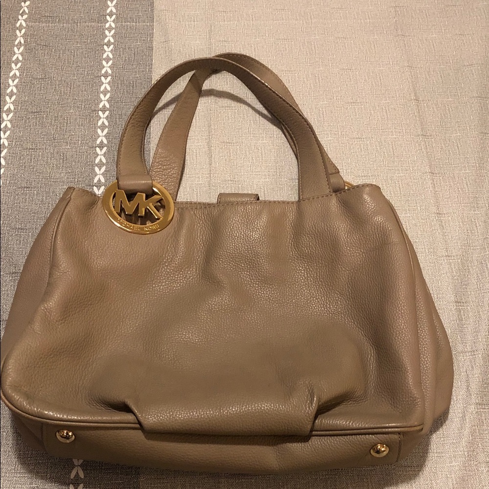 Michael Kors Brown Leather Shoulder Bag